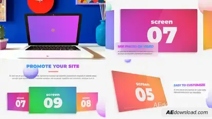 Colorful Web Promo Product Promo template preview
