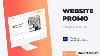 Colorful Website Promo - Desktop Mockup Product Promo template preview