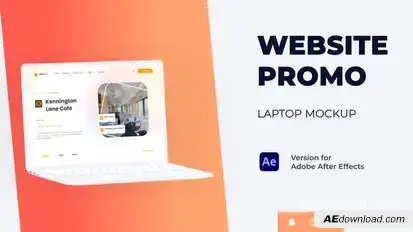 Colorful Website Promo - Laptop Mockup Product Promo template preview