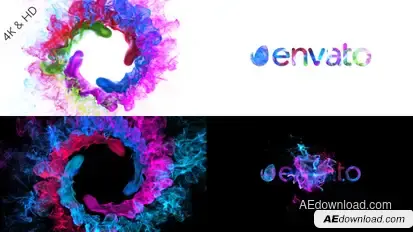Colors of Particles Swirls Ident Logo Stings template preview
