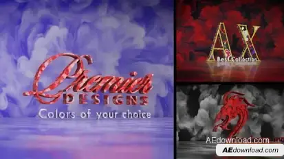 Colors Smoke Ink Gas Logo and Text Logo Stings template preview
