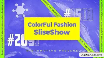 Videohive Colourful Fashion Plastic SlideShow Video Displays template preview
