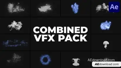Combined VFX Pack for After Effects Elements template preview