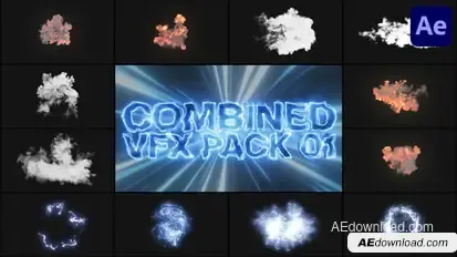 Combined VFX Pack for After Effects Elements template preview