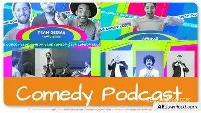 Comedy Podcast Guest Opener Openers template preview