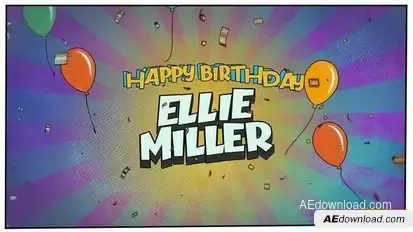 Comic Birthday Wishes Openers template preview