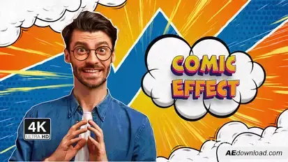 Comic Effect Promo Openers template preview