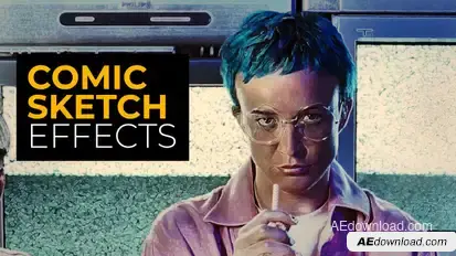 Comic Sketch Effects | After Effects Elements template preview