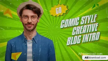 Comic Style Blog Intro Openers template preview