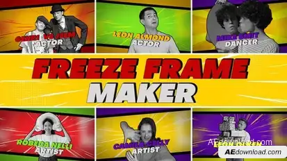 Comic Style Freeze Frame V3 Openers template preview
