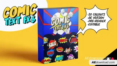 Comic Text FX 6 Titles template preview