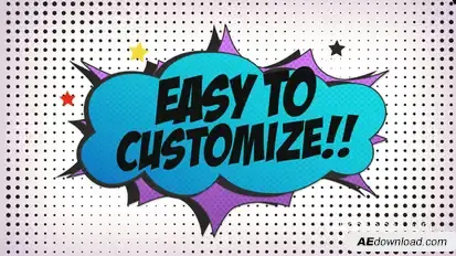 Comic Themed Texts Template V2 Titles template preview