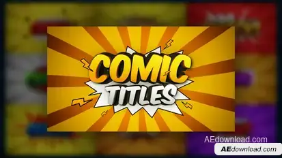 Comic Titles Titles template preview