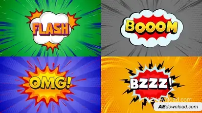 Comic Titles - Part 3 Titles template preview