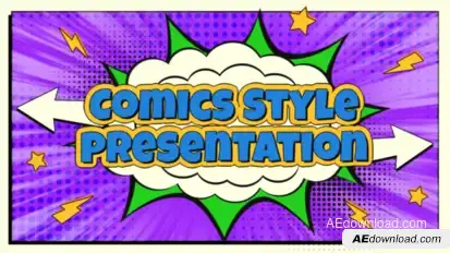 Comics Intro Presentation Openers template preview