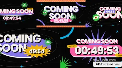 Coming Soon After Effect Elements template preview