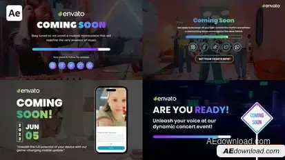 Opening Soon and Coming Soon Overlay Openers template preview