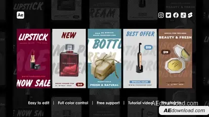 Commerce Instagram Reels Product Promo template preview
