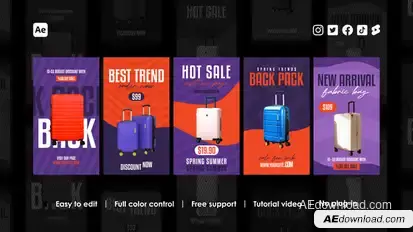 Commerce Instagram Reels Product Promo template preview