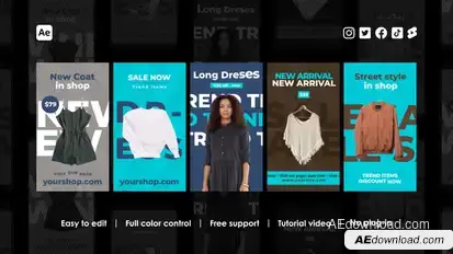 Commerce Instagram Stories Product Promo template preview