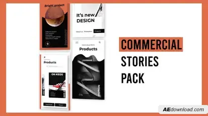 Commercial Stories Instagram Product Promo template preview