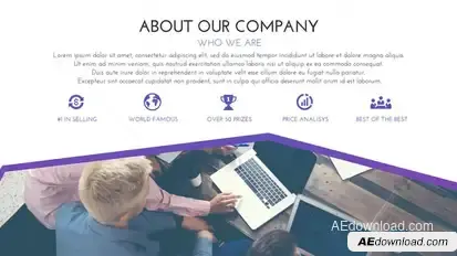 Company Business Promotion Video Displays template preview