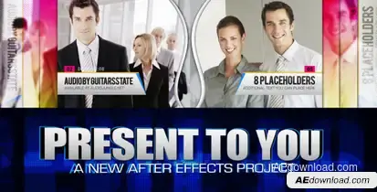 Company Motion Presentation Video Displays template preview