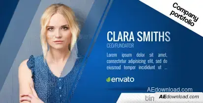 Company Portfolio  Video Displays template preview