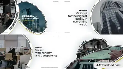 Company Presentation - Corporate Presentation Video Displays template preview