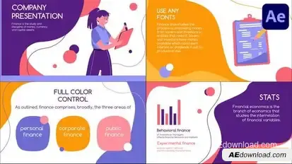 Company Presentation Explainer for After Effects Openers template preview