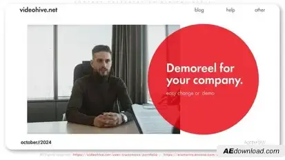 Company Presentation Minimal Style Video Displays template preview