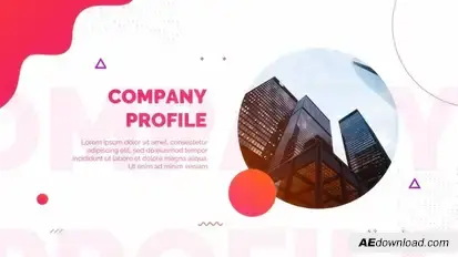 Company Profile Video Displays template preview