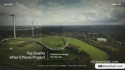 Company Slideshow Video Displays template preview
