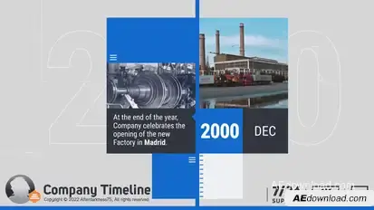 Company Timeline Titles template preview