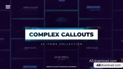 Complex CallOuts Titles template preview