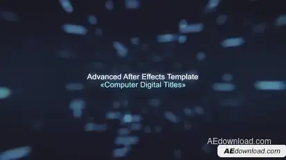 Computer Digital Titles Titles template preview