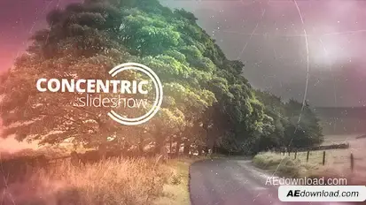 Concentric Slideshow Video Displays template preview