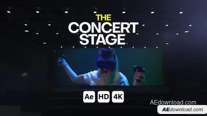 Concert Stage for After Effects Video Displays template preview