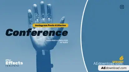 Conference Business Stories & Post B76 Product Promo template preview