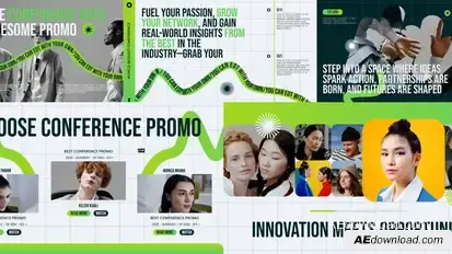 Conference Promo Video Displays template preview