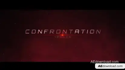 Confrontation Cinematic Trailer Titles template preview