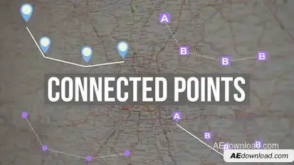 Connected points Video Displays template preview