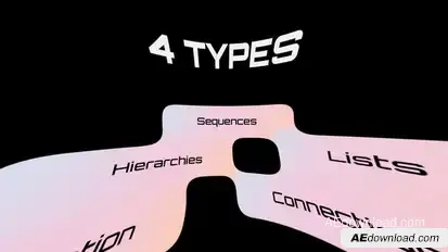 List Graph | Connection and Hierarchies Charts Infographics template preview