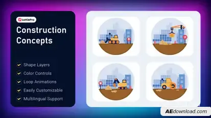 Construction Concepts Elements template preview