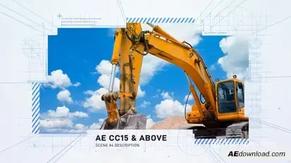 Construction Site Promo Video Displays template preview