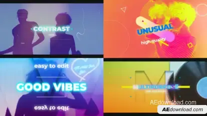 Contrast Intro for After Effects Openers template preview