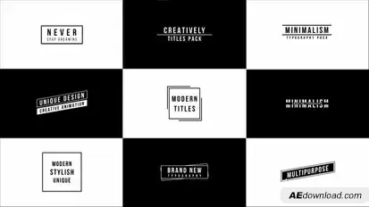 Contrast Titles Titles template preview