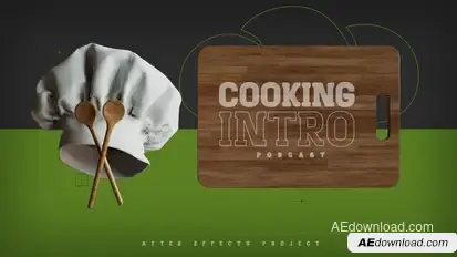 Cooking Intro Podcast Openers template preview
