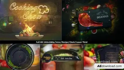 Cooking Show Pack Openers template preview