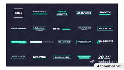 Cool Titles Titles template preview